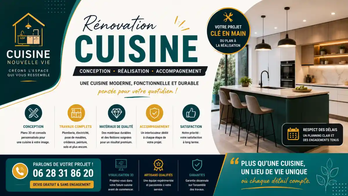 Rénovation cuisine à Puyloubier